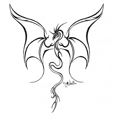Angry Dragon Sample Design Water Transfer Temporary Tattoo(fake Tattoo) Stickers NO.11135